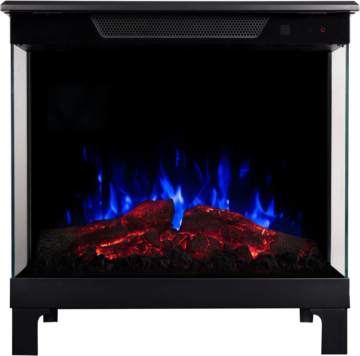 Tower 71 – Freestanding Electric Fireplace with 3-Sided Flame View