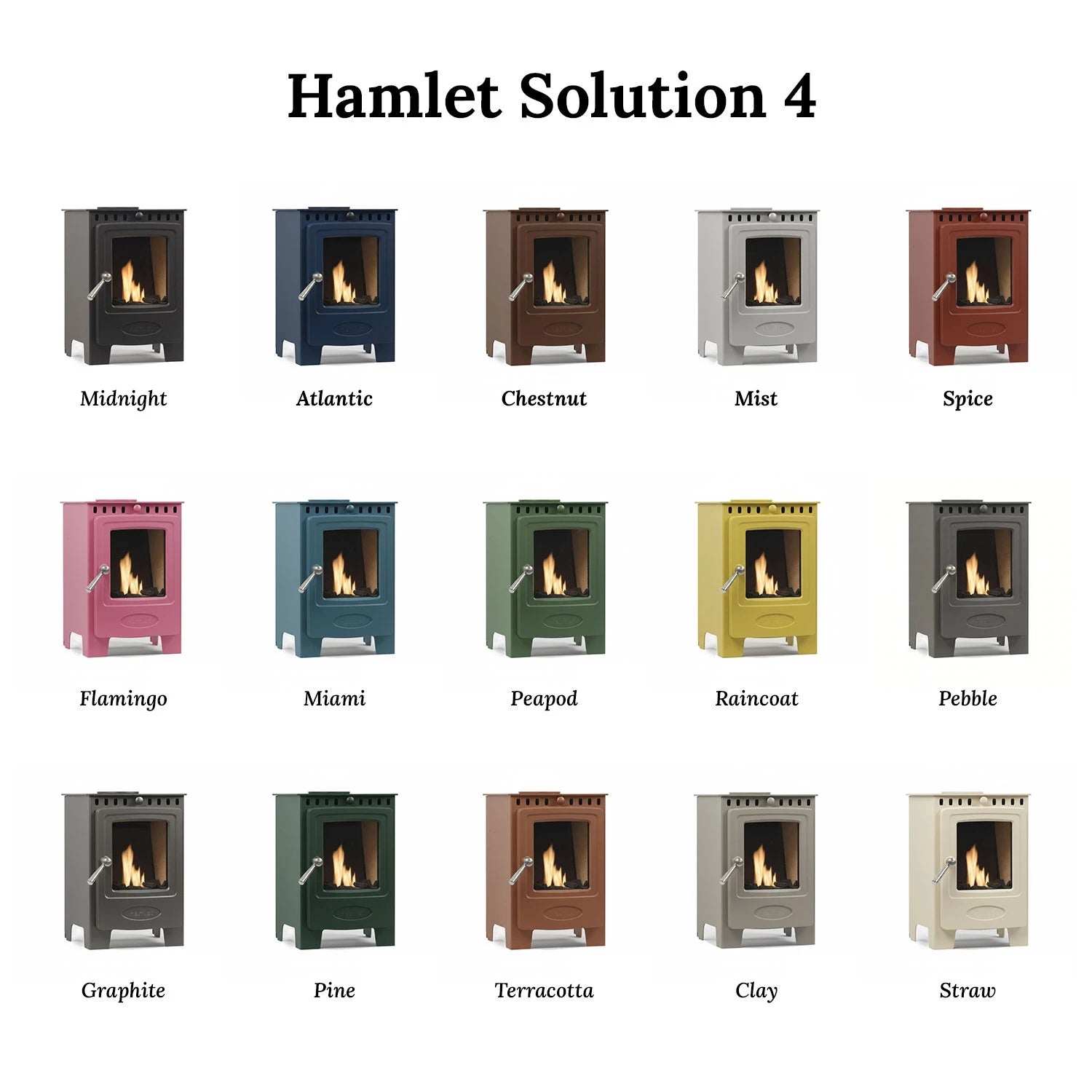 Hamlet Solution 4 Atlantic Blue – Frittstående biopeisovn