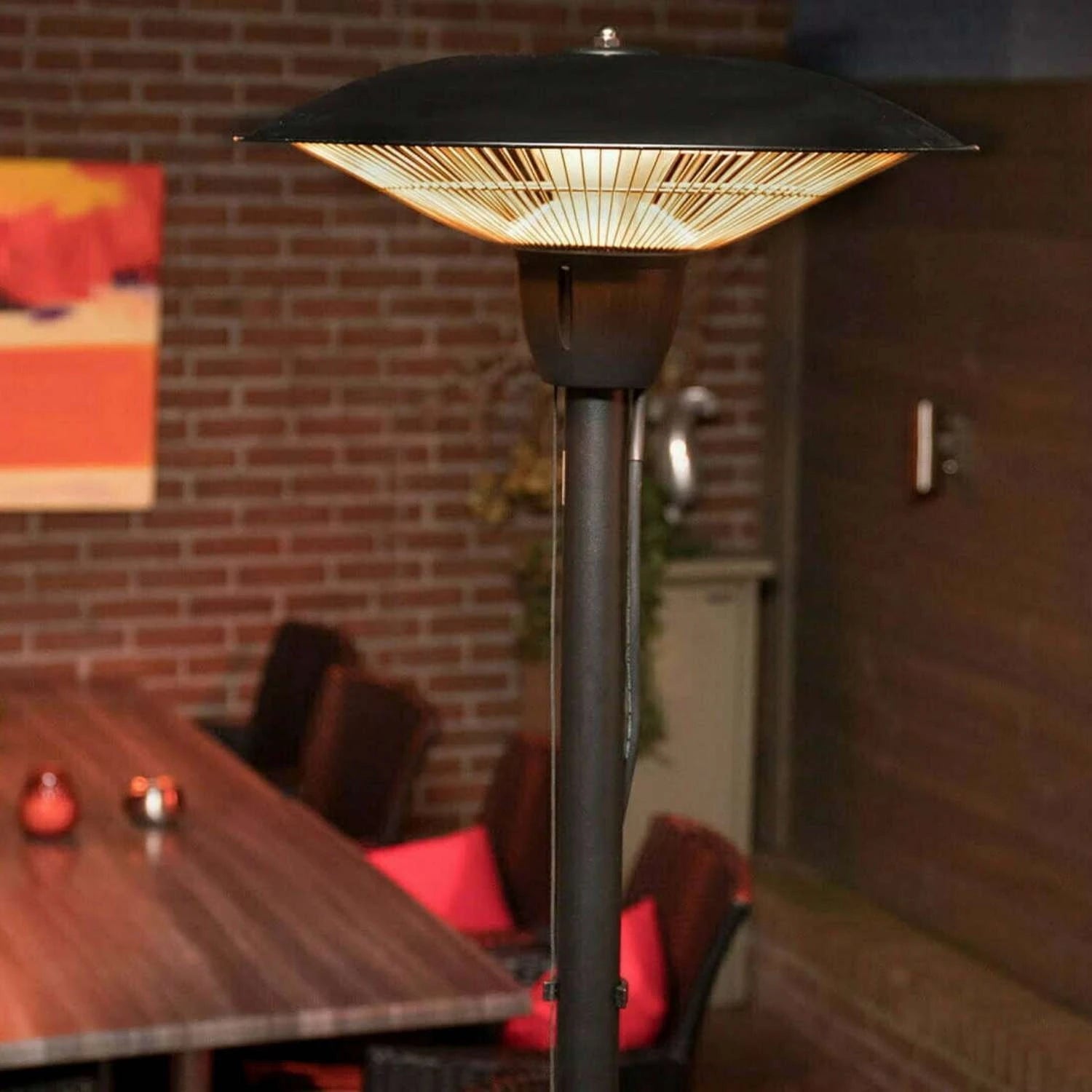 Barcelona 1500W Stående Terrassevarmer