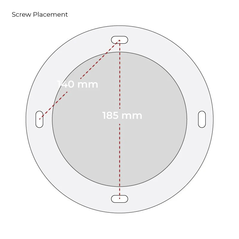 Toronto Takhengt biopeis – 2-sidet hvit