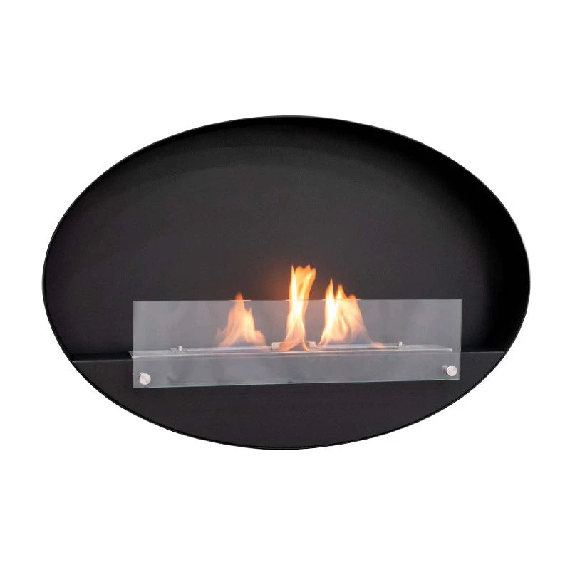 Maryland Oval vegghengt biopeis – Svart