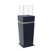 Elegant Gulvbiopeis – Svart med glass