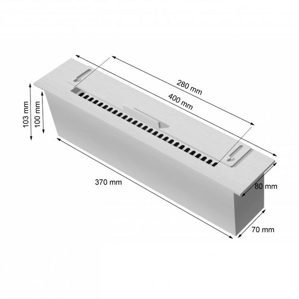 Slimline bioetanolbrenner – 40 cm