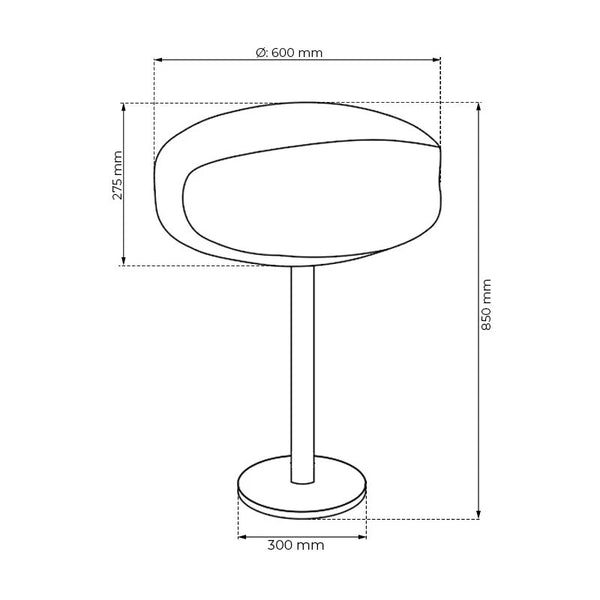 UFO-60 – Frittstående biopeis – Stål