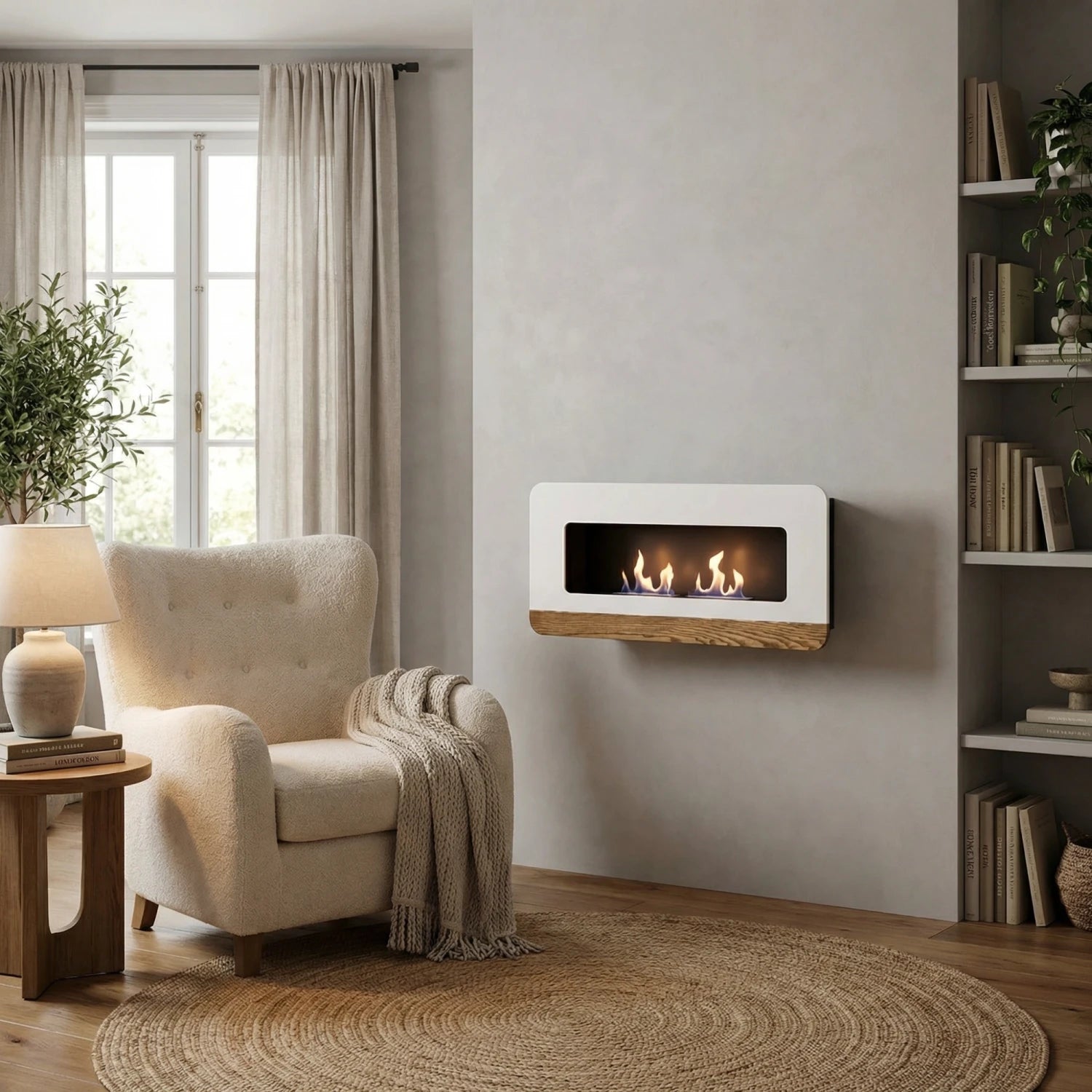 Cora Duo – Vegghengt – Hvit