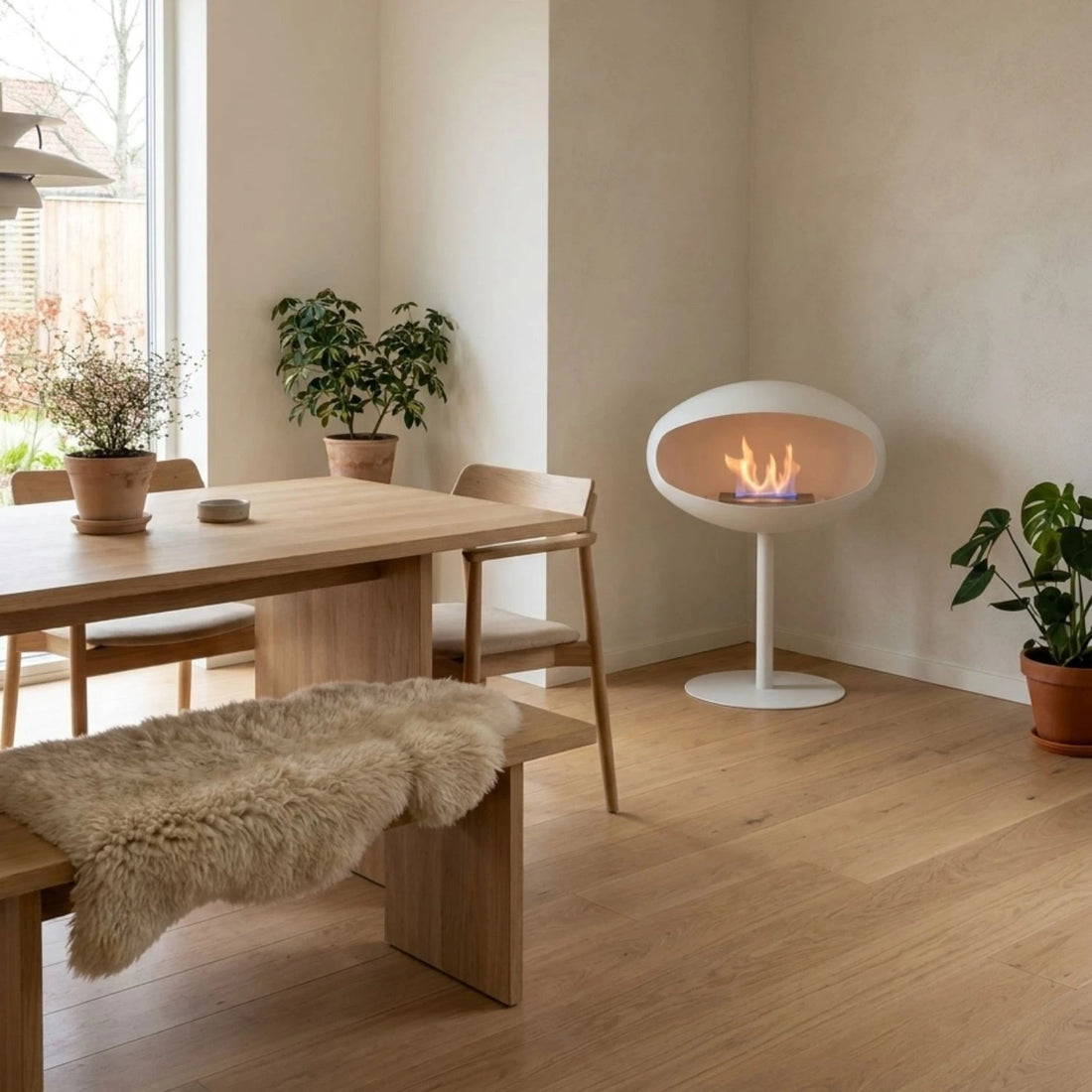 Cocoon Pedestal – Hvit