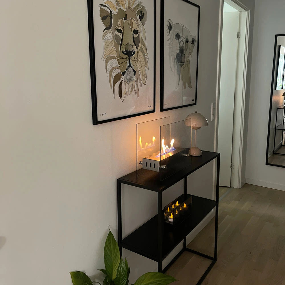 Kensington Bordbiopeis – Stål med glass
