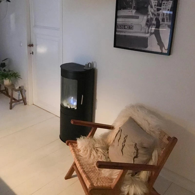 Richmond Frittstående biopeis med flat bakvegg