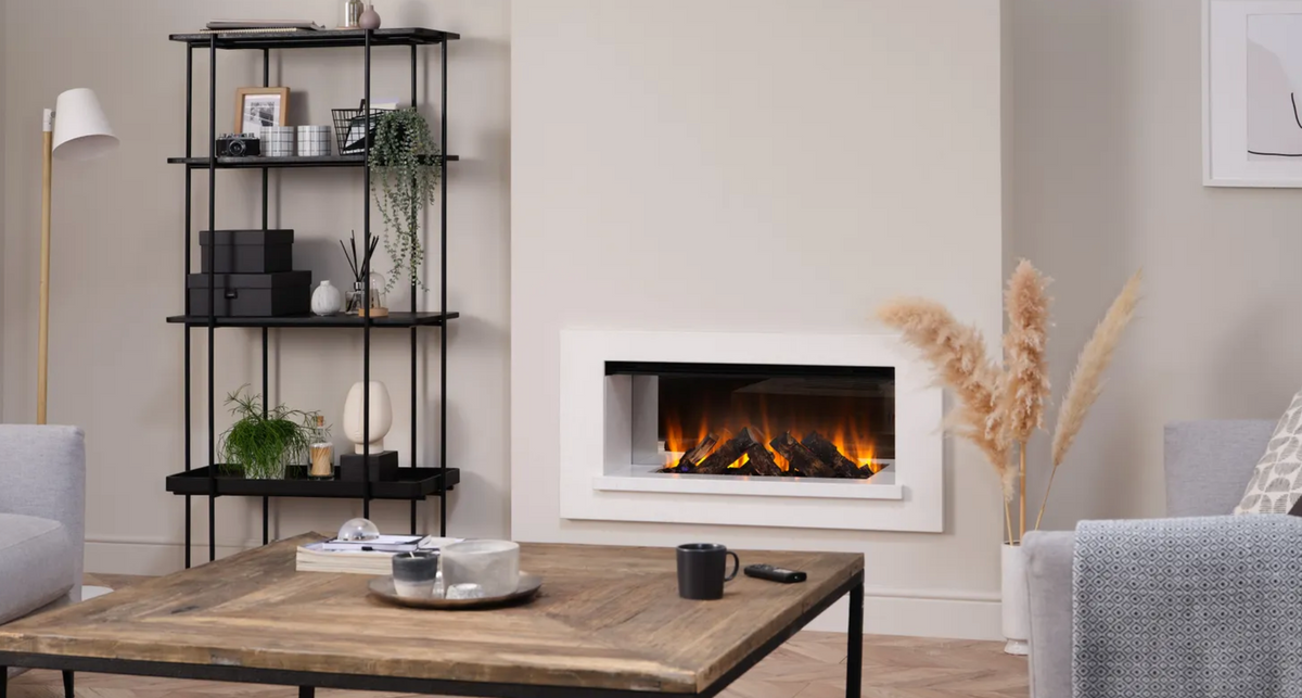 Holbury 1200 – Elektrisk Peisinnsats – Hvit