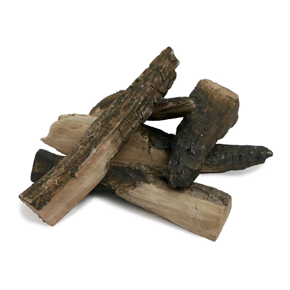 Keramisk ved – Realistisk – 5 stk