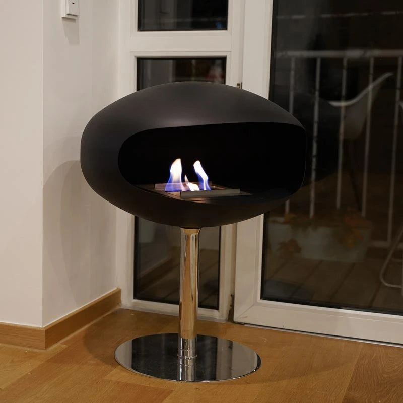 Cocoon Pedestal – Matt Svart m. Stålfot