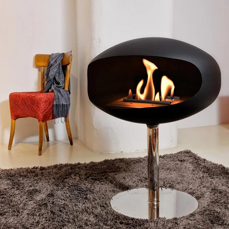 Cocoon Pedestal – Matt Svart m. Stålfot