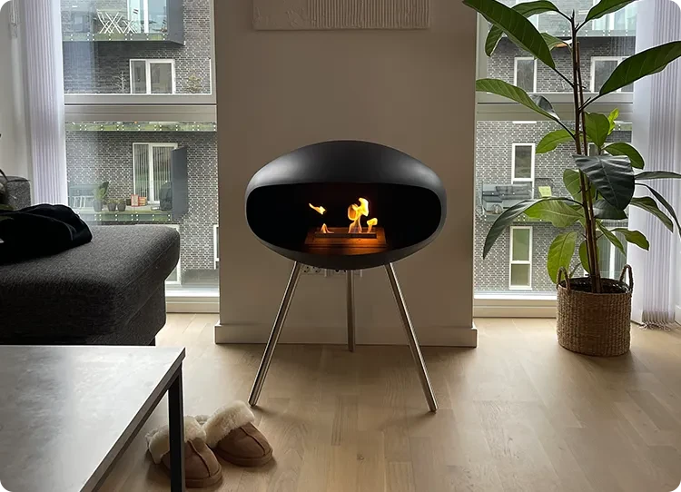 Oval kokong bioetanolpeis