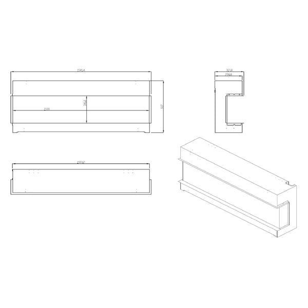 Vivente Plus 150 – Innebygd Elektrisk Peis