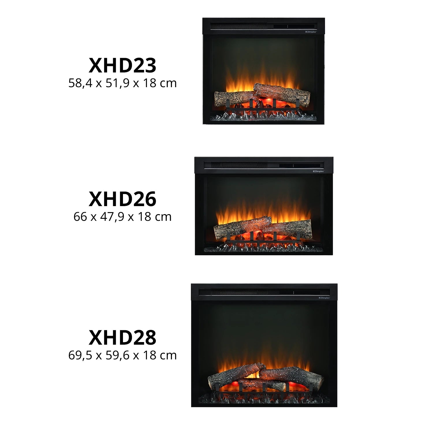 XHD Firebox – Elektrisk peisinnsats