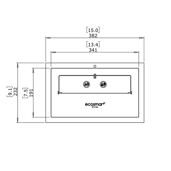 XS340 – Bioetanol Brenner – 38,2 cm