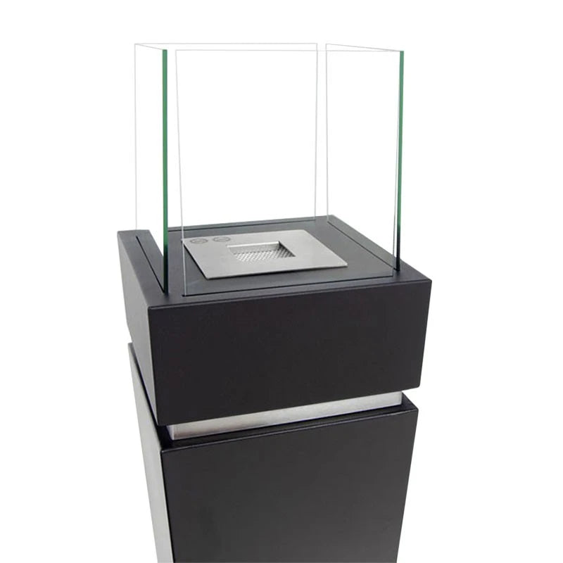 Elegant Gulvbiopeis – Svart med glass
