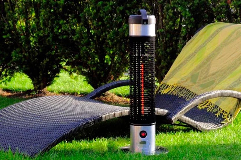 Terrassevarmer – 1200W – Sølv