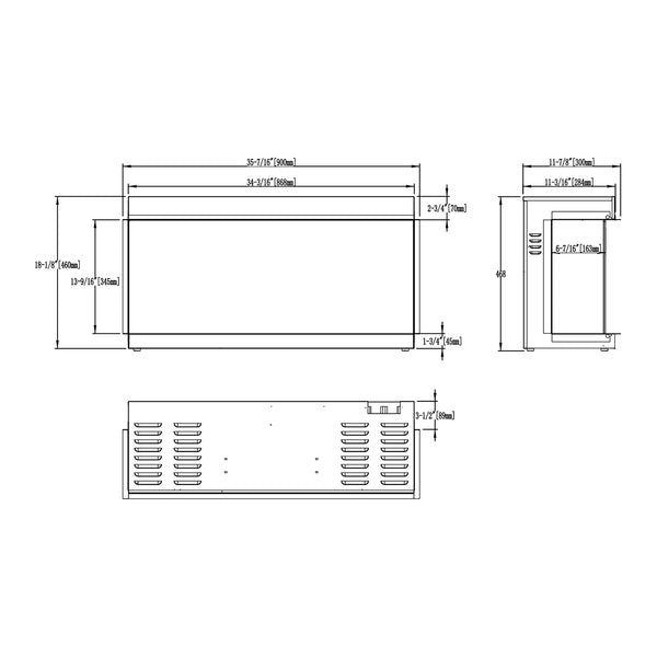Solis 90 – Innfelt Elektrisk Peis