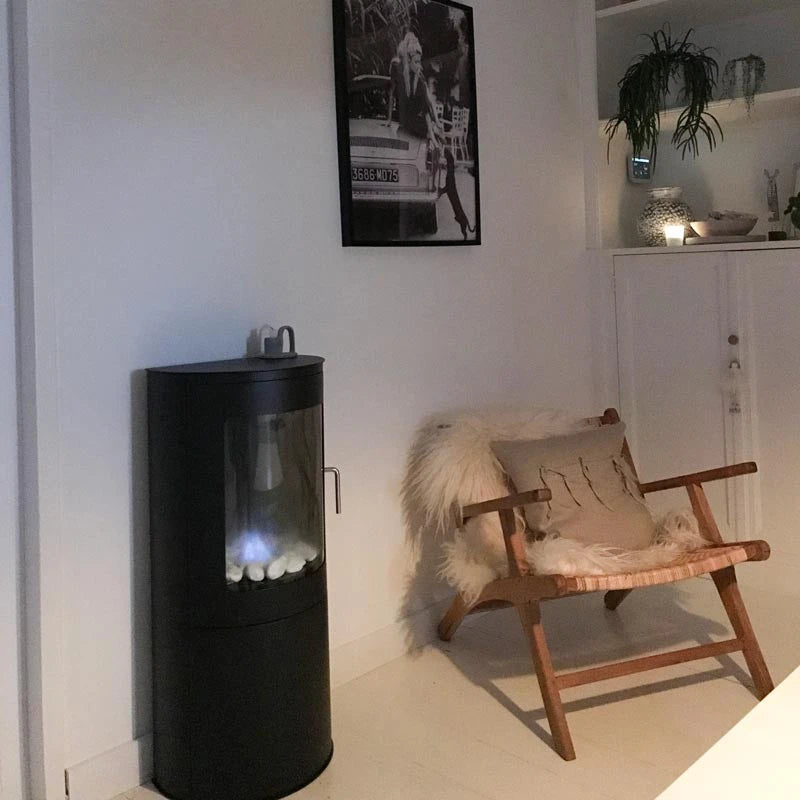 Richmond Frittstående biopeis med flat bakvegg