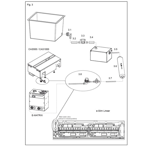 Water tank pump kit for Dimplex E-Matrix and Dimplex Cassette