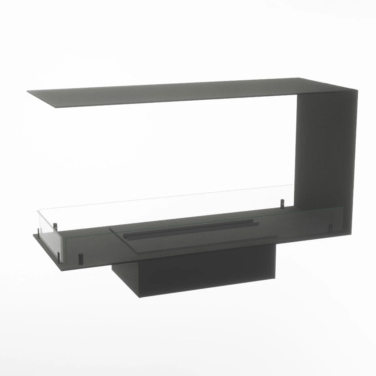 Foco Myst Room Divider 1000 | Foco | 3-sidig innebygd biopeis | Svart