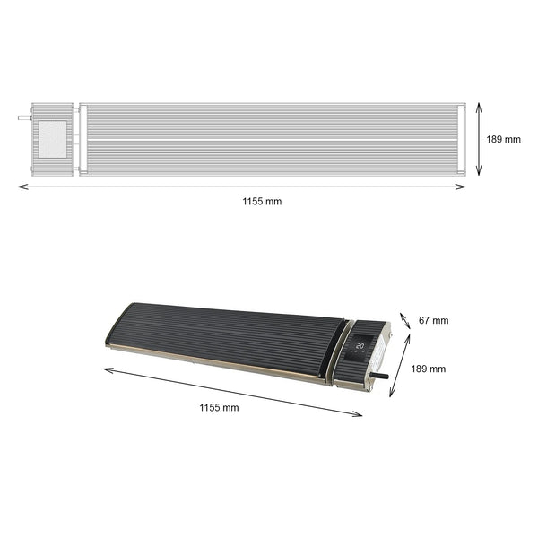 Heatbar Pro – 1800W terrassevarmer