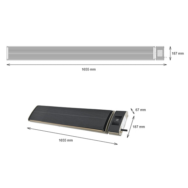 Heatbar Pro – 2400W terrassevarmer