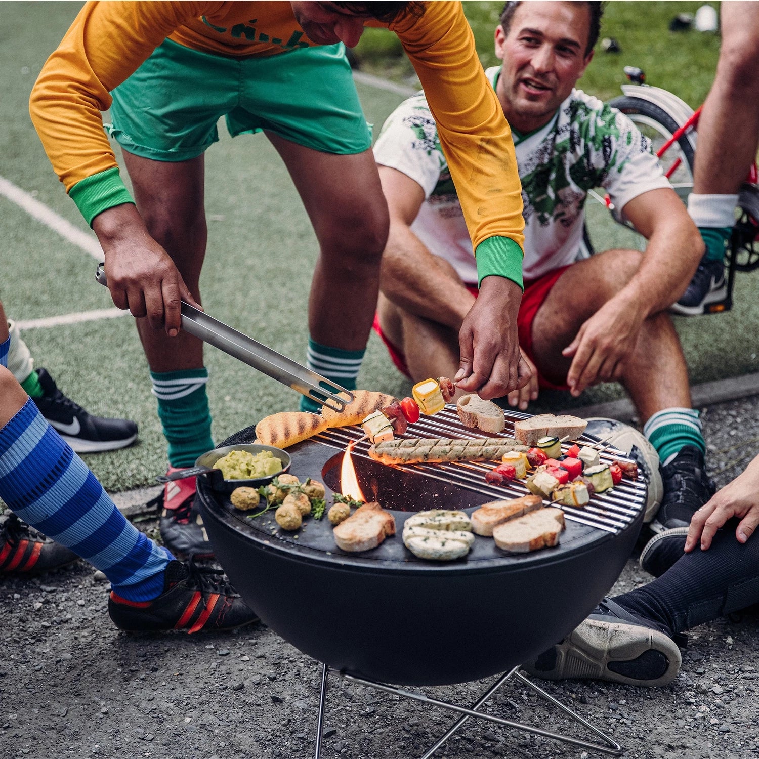grill med bålpanne