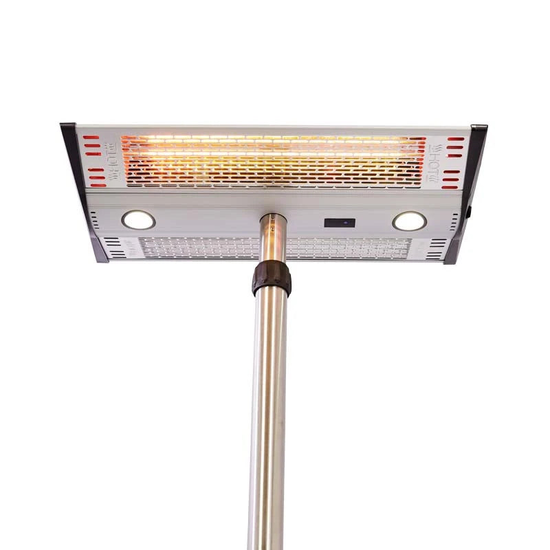 Terrassevarmer – 1000/2000W – Sølv