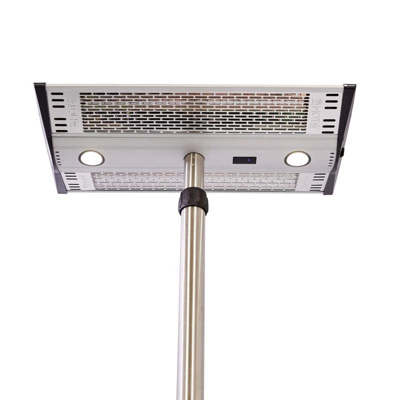 Terrassevarmer – 1000/2000W – Sølv