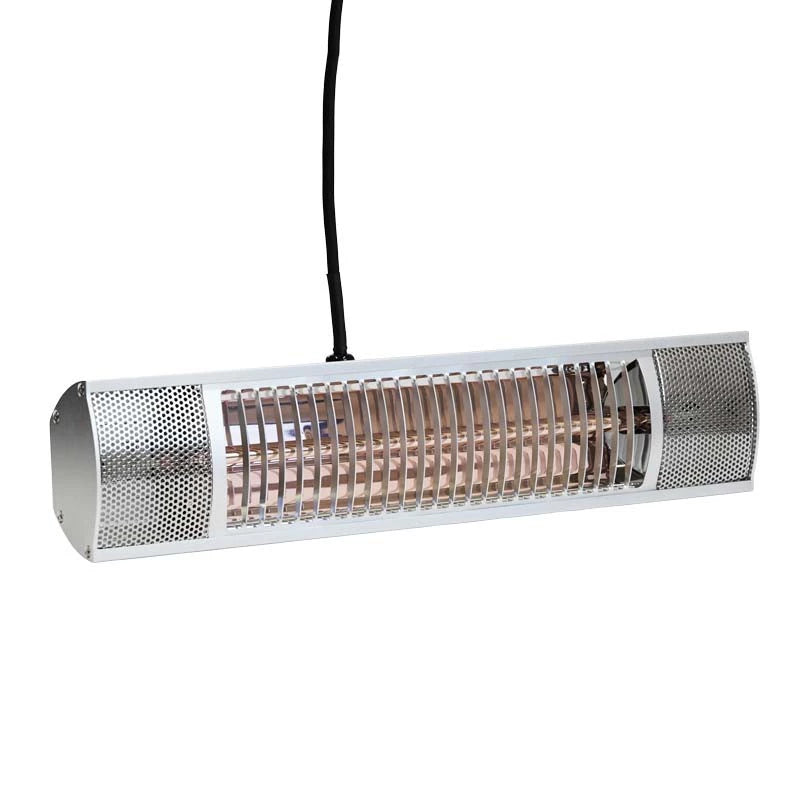 Terrassevarmer – 1500W – 51 cm – Sølv