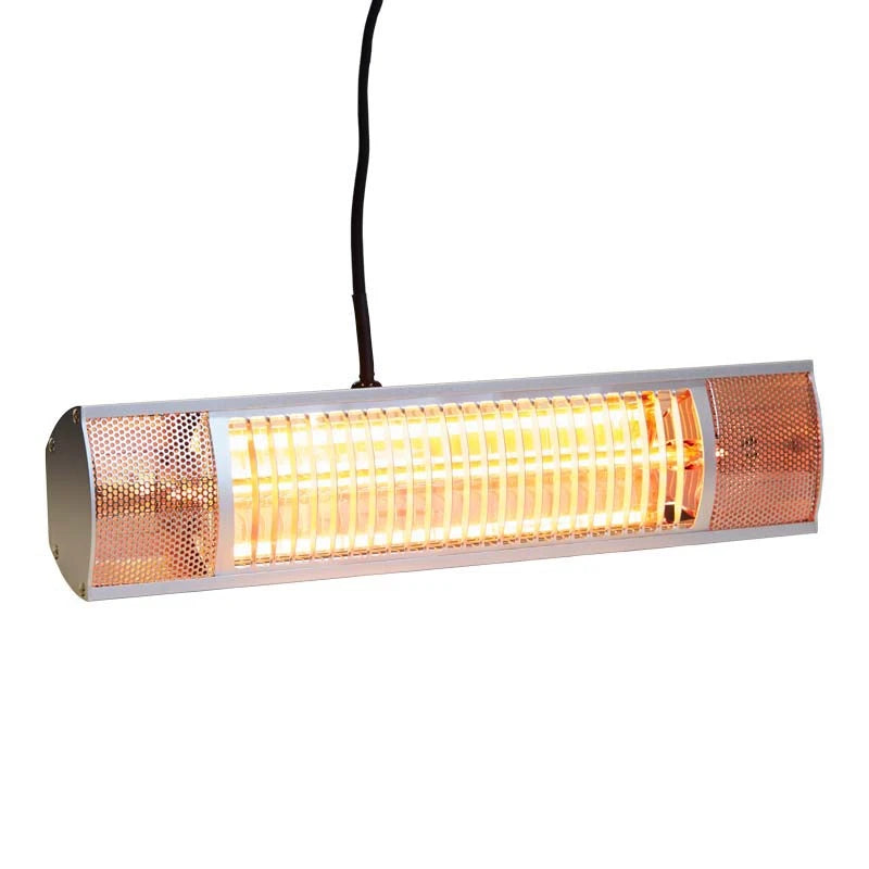 Terrassevarmer – 1500W – 51 cm – Sølv