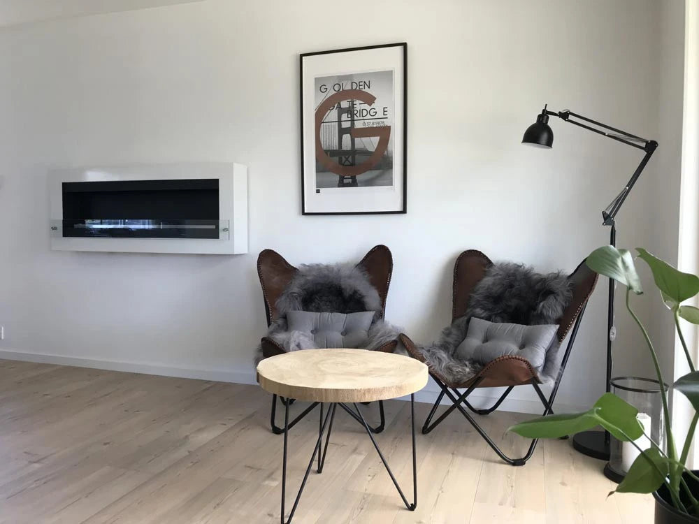 XL Vegghengt biopeis – Hvit