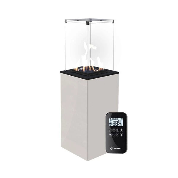 Deluxe Patio Remote outdoor gasspeis - hvit