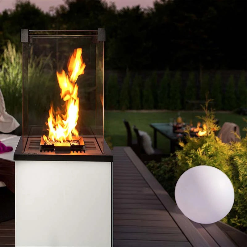 Deluxe Patio Remote outdoor gasspeis - hvit