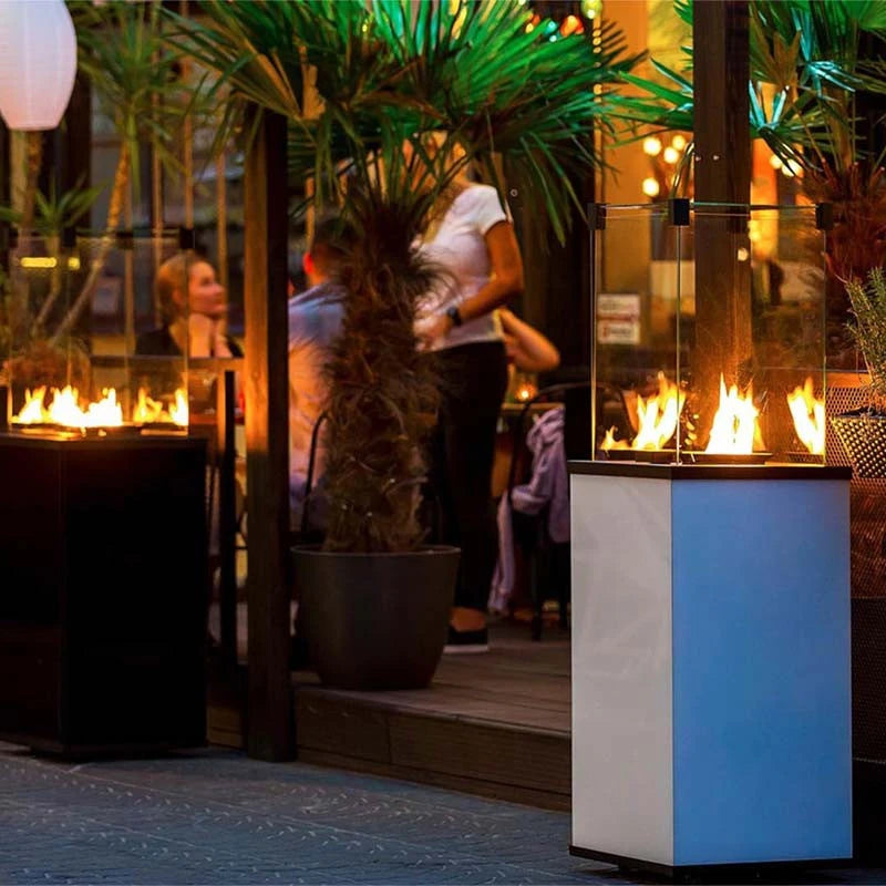 Deluxe Patio Remote outdoor gasspeis - hvit