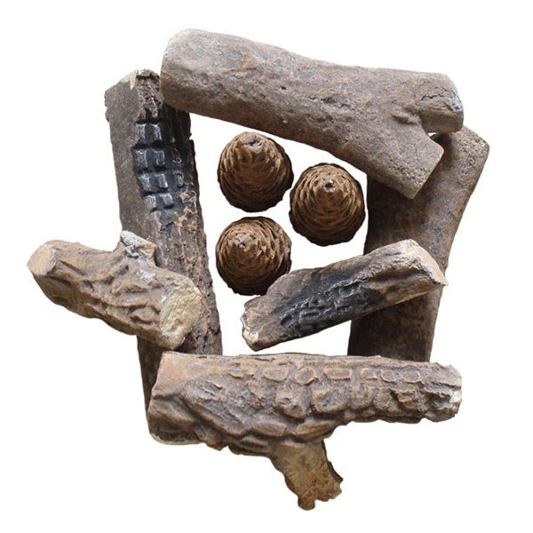 Keramisk ved – 9 stk
