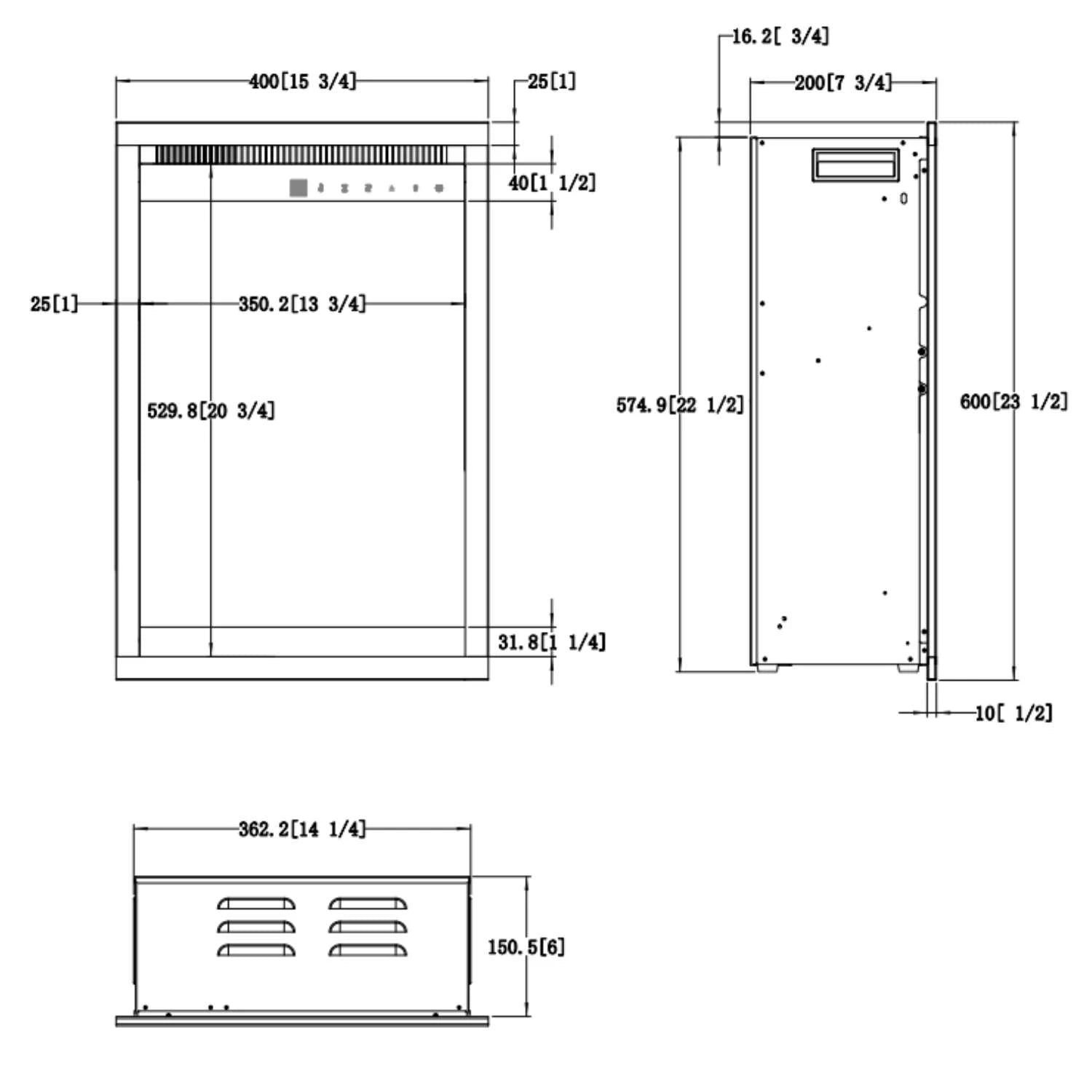 Aflamo 3D 40x60 – Elektrisk peisinnsats