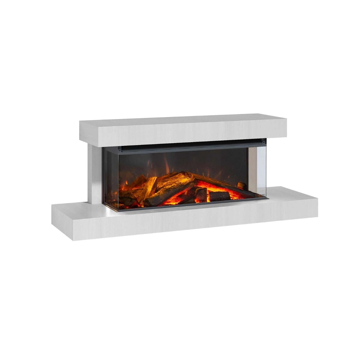 Lumen 870 vegghengt elektrisk peis – Kritt
