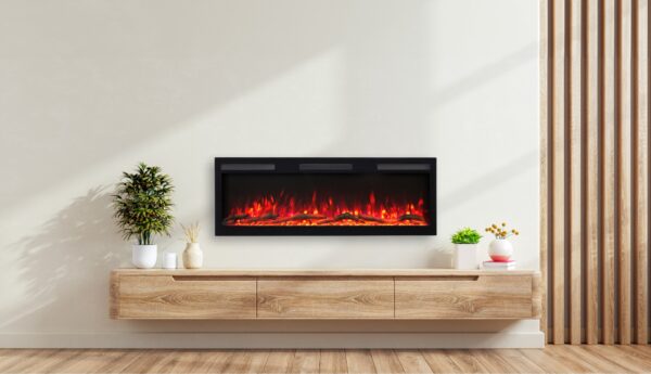 Majestic Pro 127 cm – Vegghengt Elektrisk peis