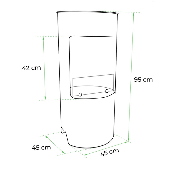 Montgomery Gulvbiopeis – Hvit