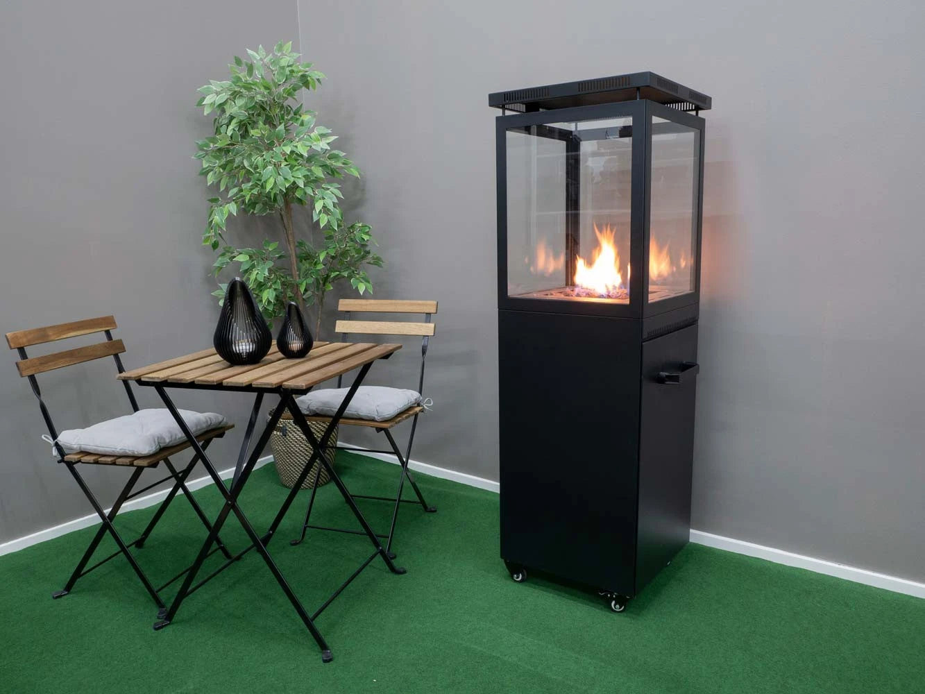 Muztag Murcia Gass terrassevarmer – Svart