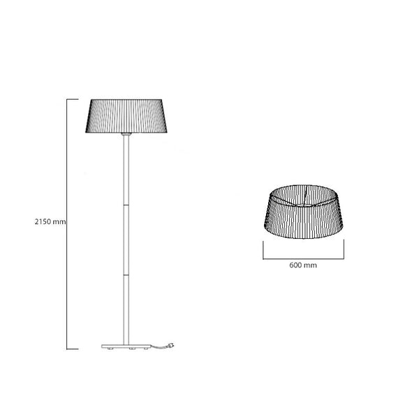 Terrassevarmer – 900/1200/2100W – Ø60 cm