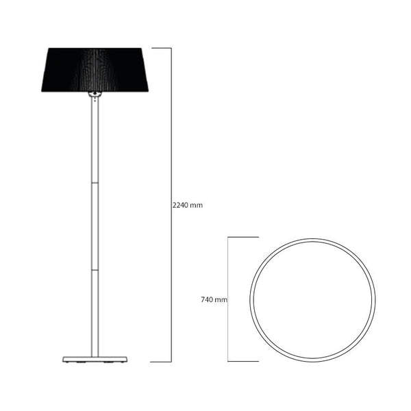 Artix stående hvit 2100 watt