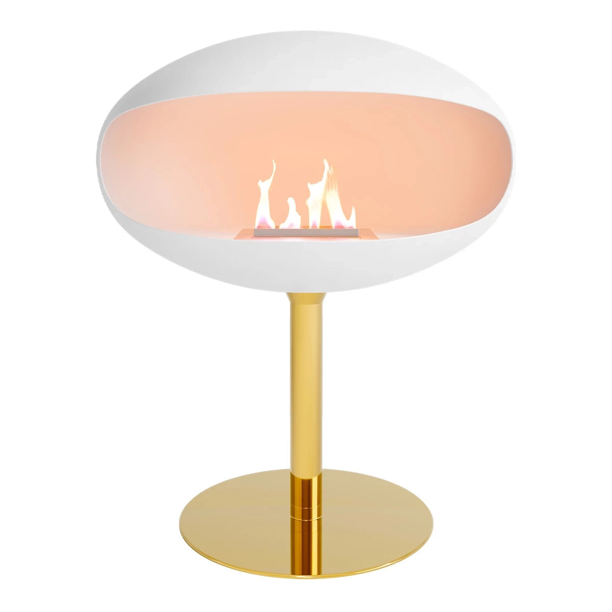 Cocoon Pedestal – Hvit/Messingfot