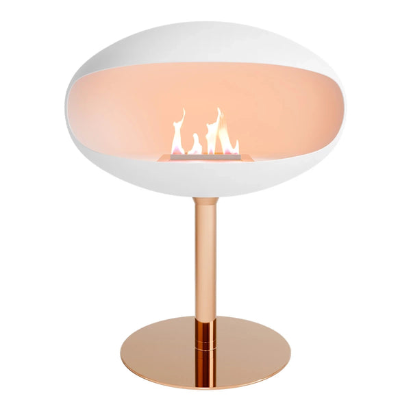 Cocoon Pedestal – Hvit/Kobberfot