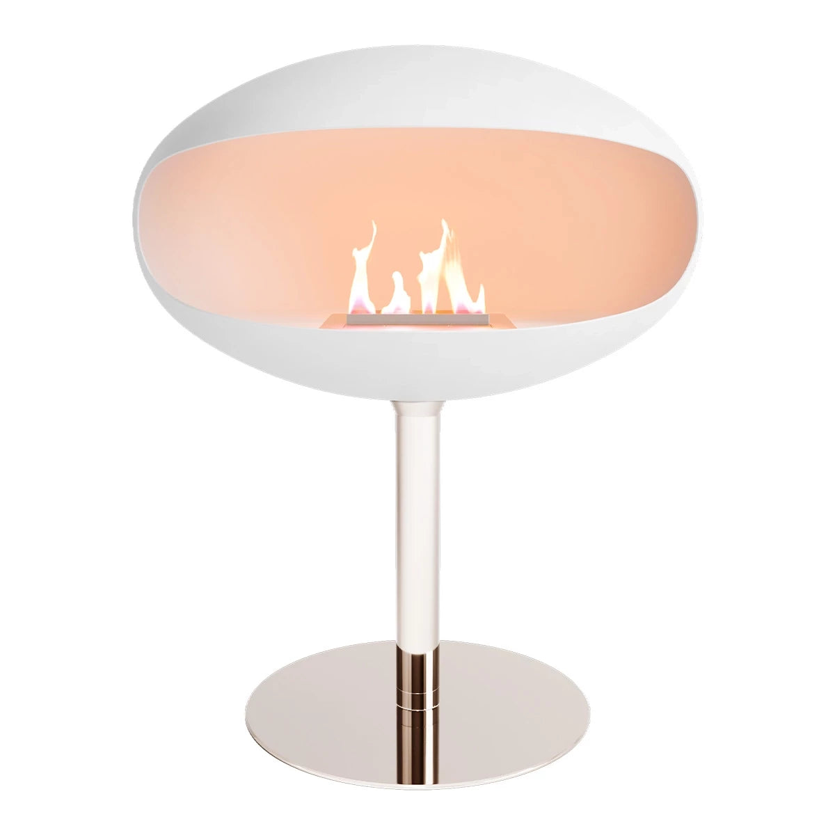 Cocoon Pedestal – Hvit/Stålfot