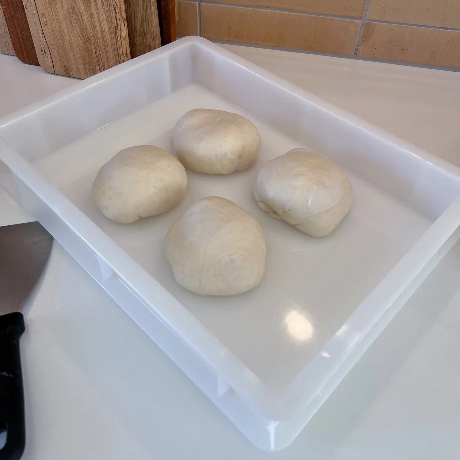 Pizzadeig Heveboks - 300x400 H70 mm