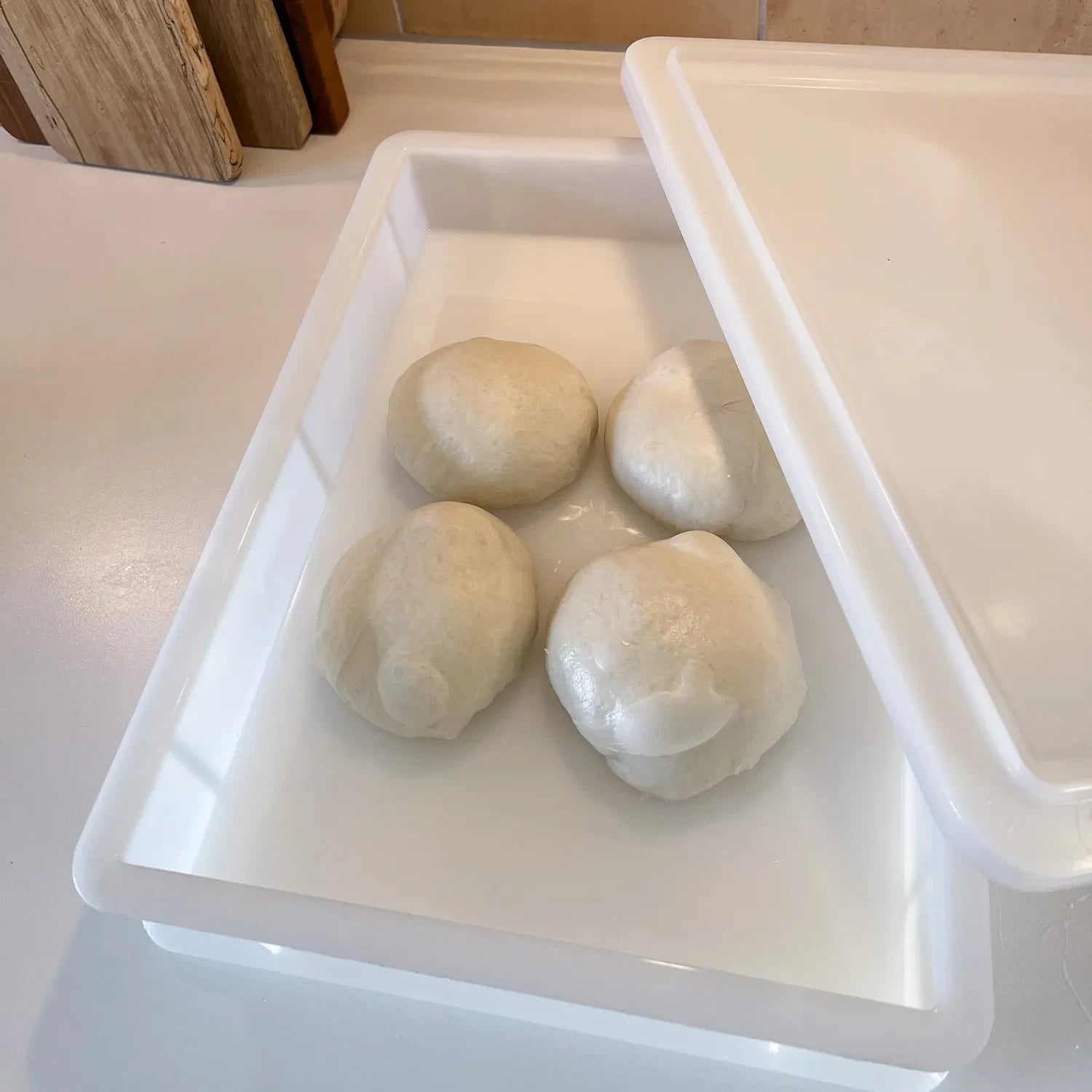 Pizzadeig Heveboks - 300x400 H70 mm